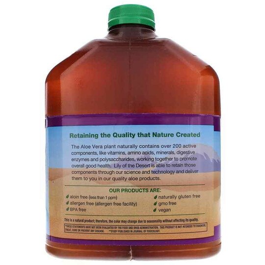 Aloe Vera Juice Whole Leaf Preservative Free, LOD